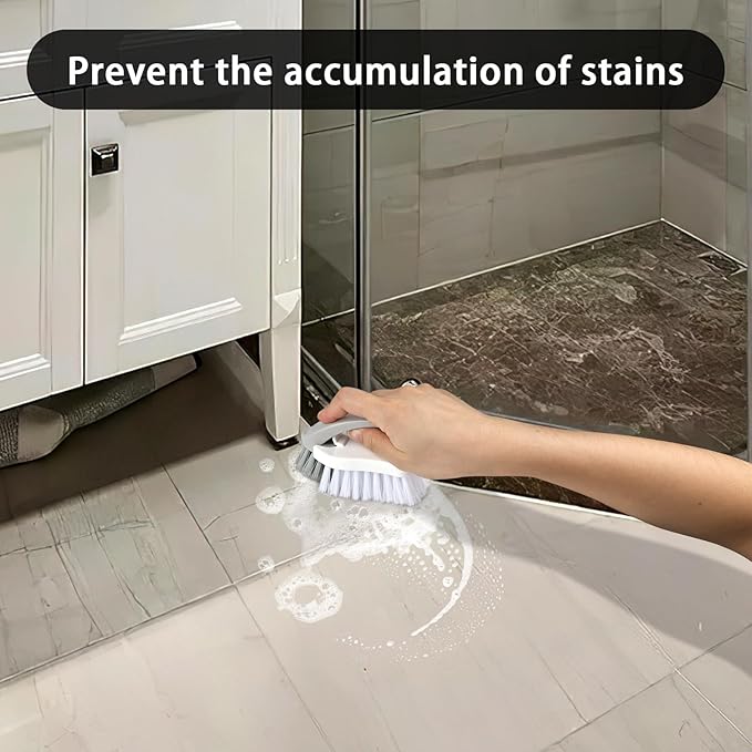 Scrub Brushes for Cleaning Stiff Bristle - Scrub Brushes for Cleaning, Scrubbing Brush, Stiff Bristle Brush, Hand Brushes for Cleaning for Shower, Shoes, Kitchen, Floor, Carpet, etc.（Pack of 2 Small）