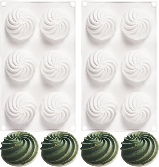 Chocolate Flowers Silicone Mousse Cake Molds, Cheesecakes Truffles Brownie Pops Silicone Molds 12-Cavity Dessert Molds Great for Baker Pastry