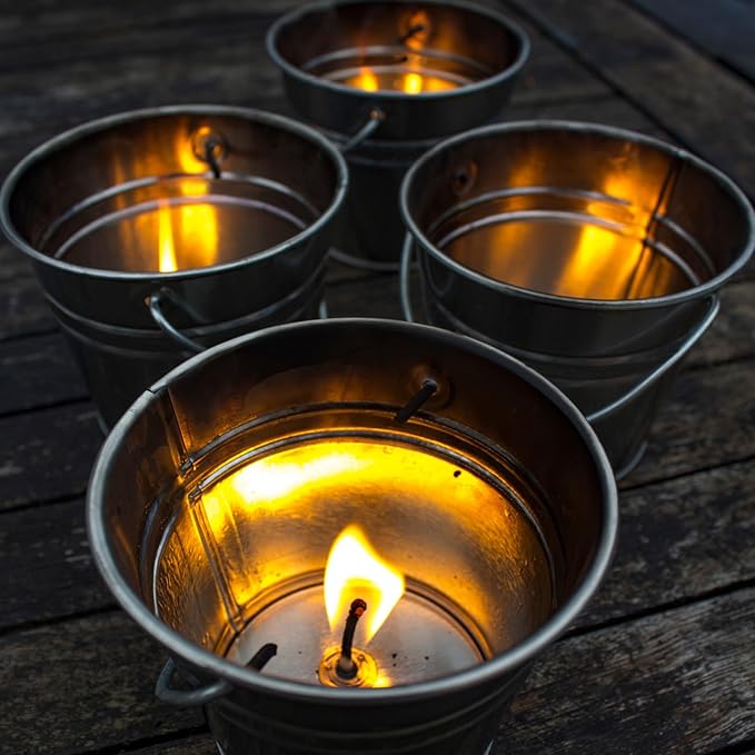 Sadnyy 12 Pcs 3.5in Small Metal Buckets with Handle, Mini Metal Pail Tin Galvanized Pail Container for Trick or Treat Flower Plant Craft Halloween Party Favors Garden Home Decoration (Silver)