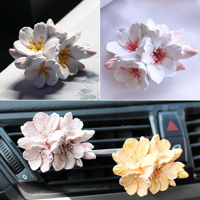 2PCS Blossom Flower Mold Silicone Flower Molds Fondant Chocolate Candy Cake Decoration Mold Silicone Molds for Epoxy Resin Casting Candle Soap DIY Art Craft Baking