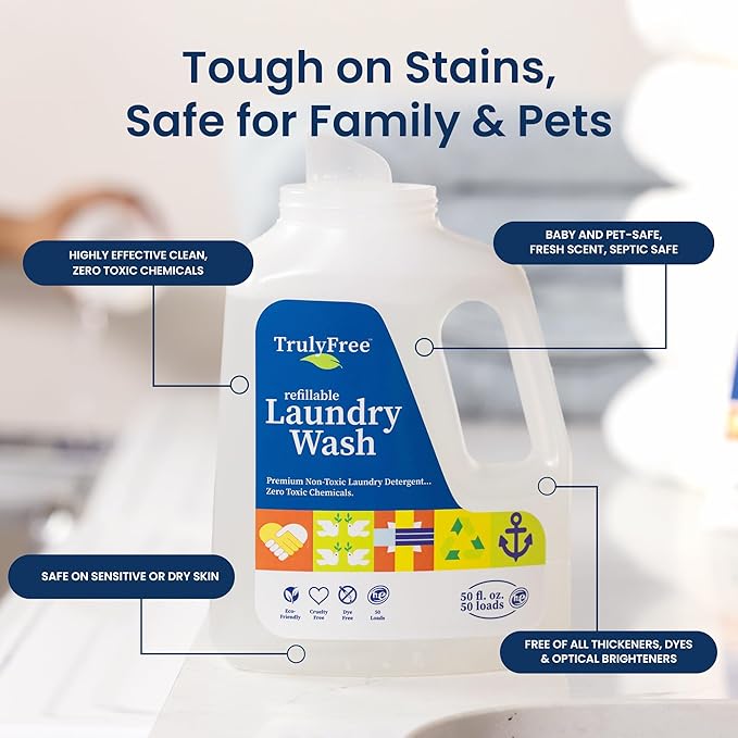 TRULY FREE - Laundry Detergent with Refill + Auto Dishwasher Soap