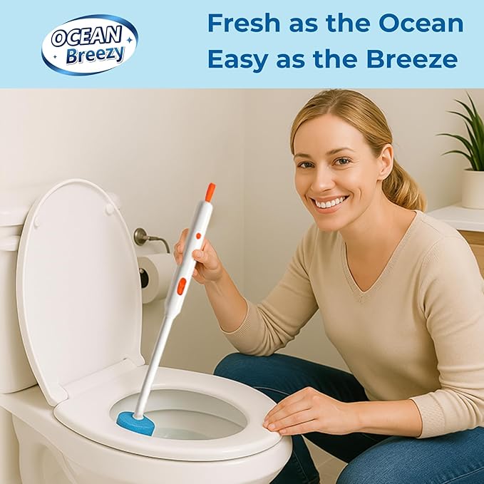 Electric Toilet Brush and Holder Set, 2025 New 4-in-1 Disposable Scrub Kit, 18 Refill Heads, 3-Speed Powerful Spinning, Rechargeable & Wall Mounted Toilet Cleaner Wand