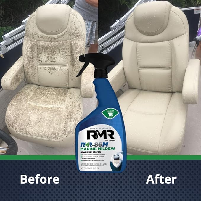 RMR-86M Marine Mildew-Stain Remover, Instantly Removes Mold Stains and Mildew Stains, Sodium Hypochlorite Formula, Less Abrasive, Easy to Use