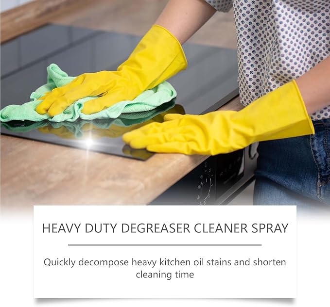 Clean Up Kitchen Oil Stains Spray, Heavy Duty Kitchen Degreaser Spray, Strong Oil Stain Remover for Stoves, Grill and Range Hoods, 4 FL.OZ