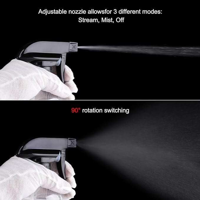 Teyssor Spray Bottles Water Spray Bottle - BPA Free - 10 oz/300 ml Plastic Refillable Containers Fine Mist Small Spray Bottle with Adjustable Nozzle for Hair, Cooking, Cleaning