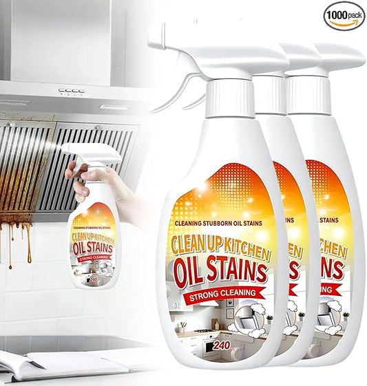 Heavy Duty Degreaser, 2025 New Kitchen Cleaner, Multipurpose Oil Stain Remover, Strong Grill Cleaner for Restaurant, Cleaning Spray for Home Chefs (3)