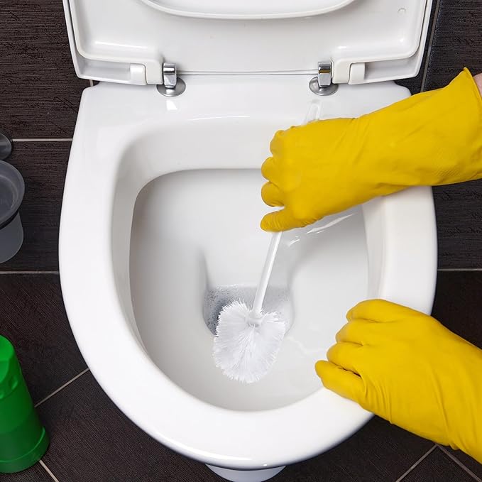 15 Pcs 14.2 Inch Toilet Brush Commercial Heavy Duty Toilet Bowl Cleaning Scrub Long Scrubber for Bathroom Cleaning Supplies