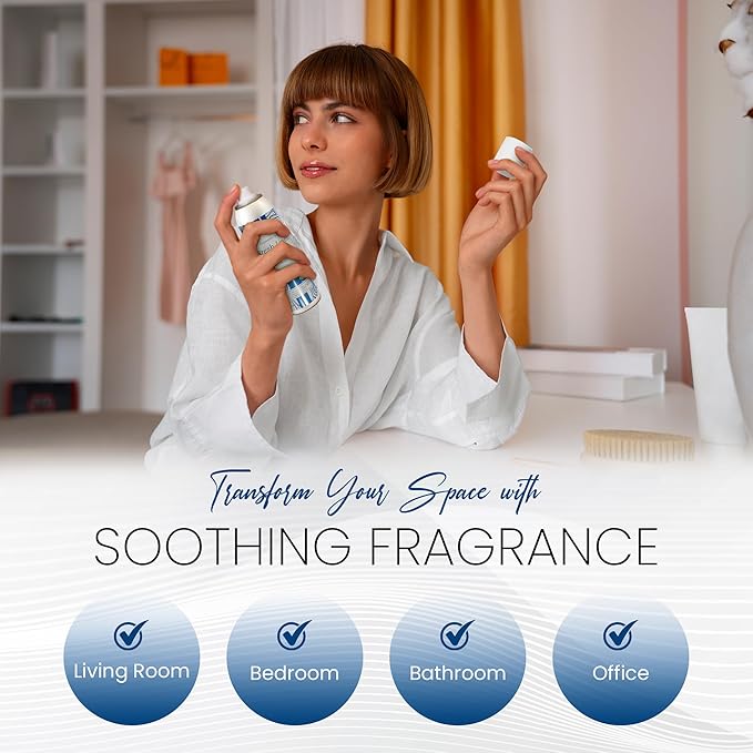 Expressive scents Aromatic Room Spray - Long Lasting fresh linen Air Freshener for Home & Office – Air Freshener for Bathroom & Small Spaces 6 FL Oz