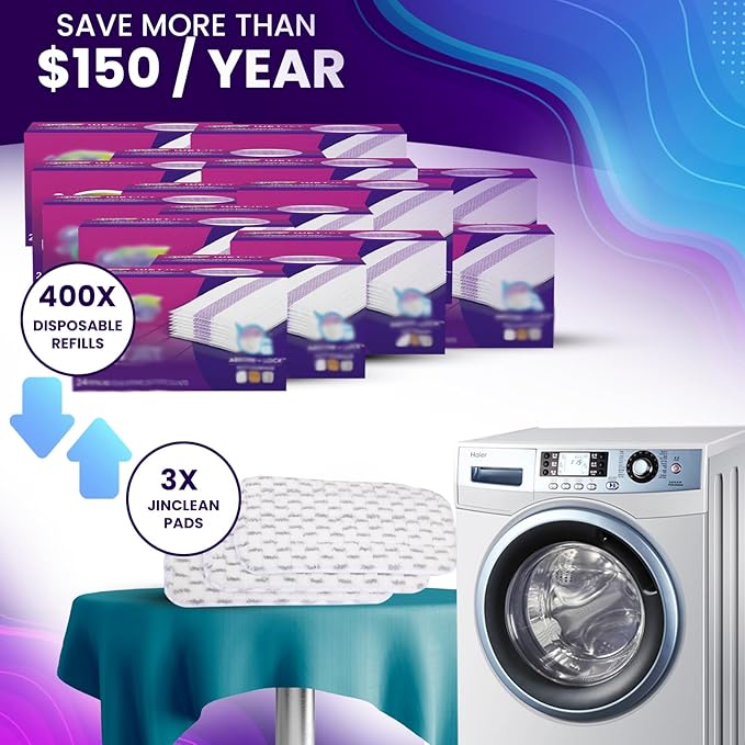 3pcs of Universal 11-inch Velcro Type Reusable Floor Mop Pads Compatible with Swiffer Wet Jet Refills Machine Washable Thick Microfiber Wet Pads for Hardwood and Household Cleaning Supplies (3pcs)