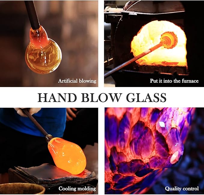 Porseme 500ml Glass Essential Oil Diffuser Aromatherapy Ultrasonic Cool Mist Humidifier 15-21 Running Hours Waterless Auto-Off Air Diffusers for Sleeping Yoga Office Working Spa and Rest (Deep Blue)