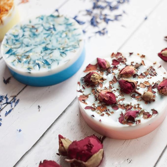 Round Soap Molds,2PCS Silicone Soap Molds for Soap Making 12Cavity Cylinder Silicone Mold for Lotion Bars,Bath Bombs,Shower Steamer,Shower Tablets, Beeswax,Candles