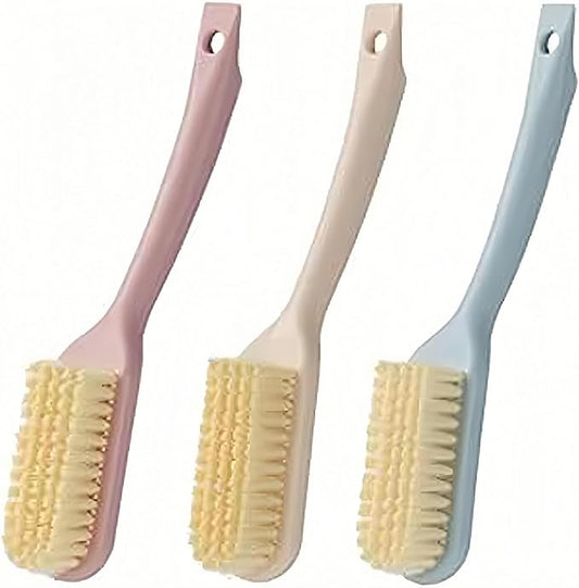 Shoe Cleaning Brush-3 Pack Shoe Brushes with Long Handled Soft Bristle Cleaning Brush Shoe Cleaner Brush Scrub Brush for Sneakers,Tennis,Canvas,White Shoes & More