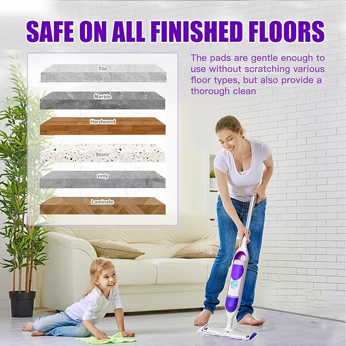 30 Count Power Mop Pads Refills for Swiffer PowerMop Multi-Surface Mopping Pad Disposable Replacement Compatible with PowerMop, Safe on All Finished Floors.