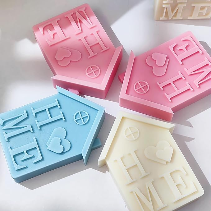 Home House Molds House Resin Mold House - Resin Casting Silicone Molds for Home Decor & Candle Making Wave Spiral Mold