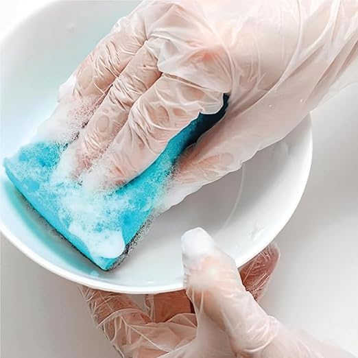 ForPro Disposable Vinyl Gloves, Clear, Industrial Grade, Powder-Free, Latex-Free, Non-Sterile, Food Safe, 2.75 Mil. Palm, 3.9 Mil. Fingers, X-Large, 100-Count