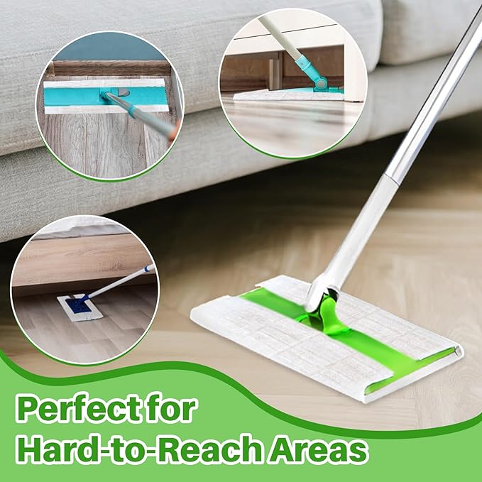 MAQIHAN Dry Mop Pads - 32PCS Dry Sweeping Cloths Unscented All Purpose Disposable Dry Mop Refills Floor Cleaner for Hardwood Floor Dust Mopping and Cleaning