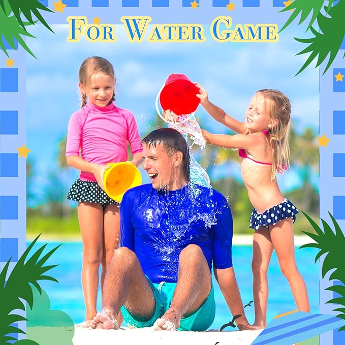 Sratte 30 Sets 4.7" Sand Buckets and Shovels Bulk Summer Beach Bucket Pack Plastic Beach Pails Sand Toys for Summer Pool Party Favors