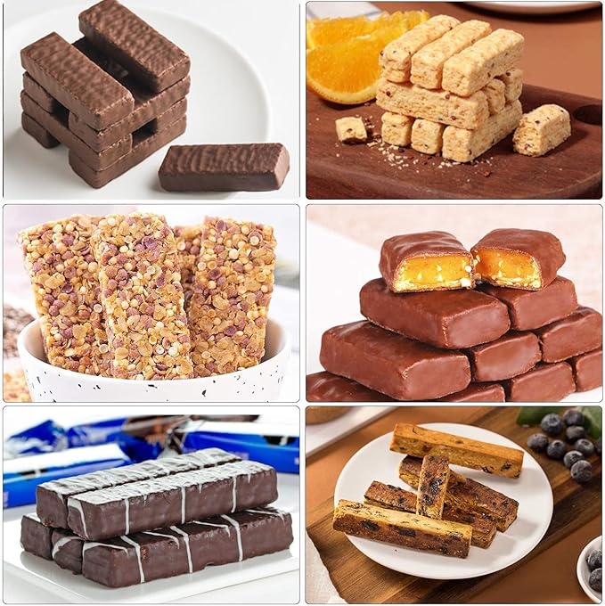 JOERSH 2pcs Granola Bar Mold Rectangle Silicone Candy Bar Mold Deep for Baking Chocolate Energy Bars/Protein/Nutrition/Cereal Bars/Cheesecake/12-Cavity Butter Mould