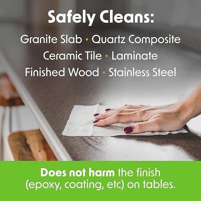 Wipex Table Bussers - Natural Cleaning Wipes | Table Cleaning Quick Cleaner & Counter Wipes | Made with Vinegar, Propolis, Clove and Cinnamon Oil, 400 Natural Surface Wipes