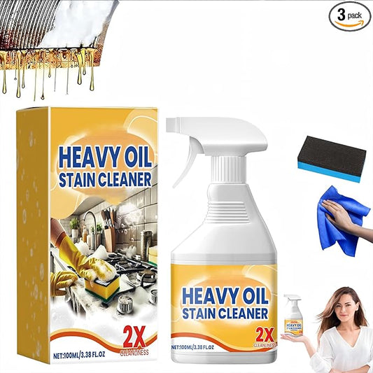 Kitchen Heavy Oil Cleaner - Heavy Duty Degreaser Cleaner Spray for Stubborn Oil Stains for Kitchen Surfaces All Purpose Cleaning