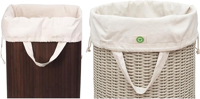 College Dorm Laundry Bags - Versatile and Heavy Duty College Laundry Hamper Liner with Drawstring - Canvas Laundry Basket Liner - 100% Cotton, Washable and Foldable Cloth Laundry Bags (1 Pack)