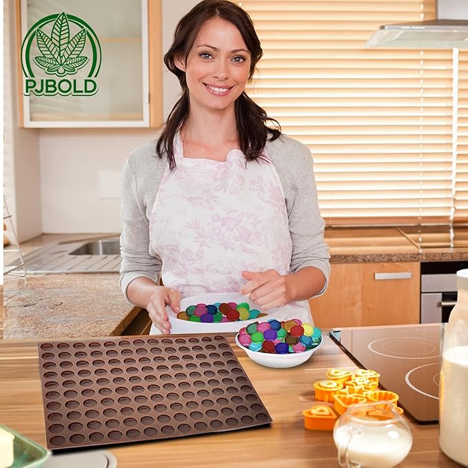 Round Silicone Candy Mold - Half Sheet