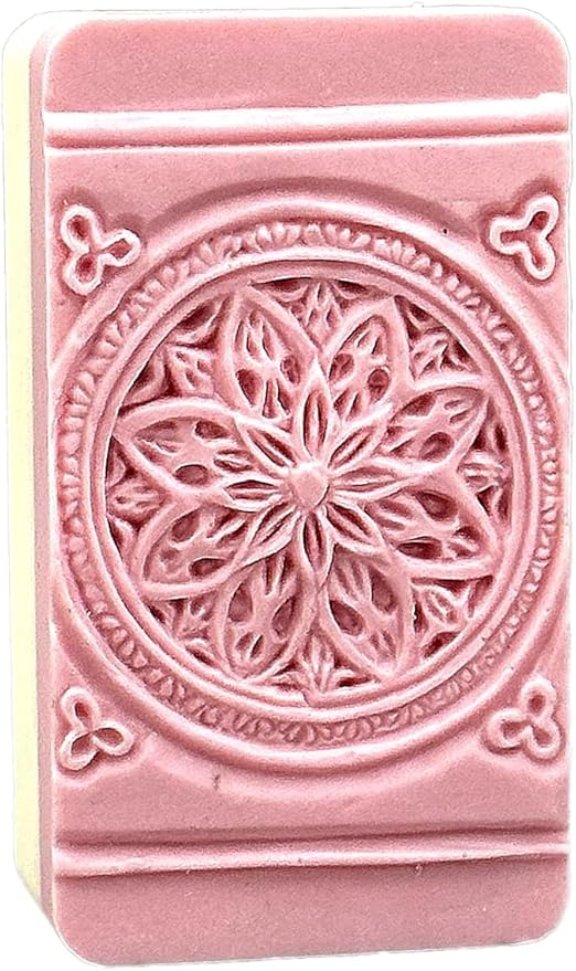 Rosette Silicone Mold SOAP Plaster Wax Resin Clay Floral Mandala