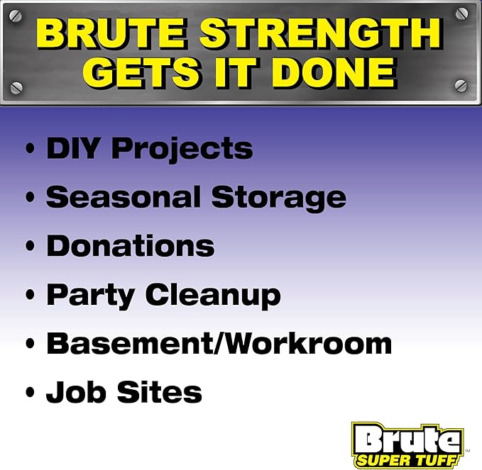 Heavy Duty Contractor Bags, Extra Large Trash Bags, Twist Tie Closure, Black, 42 Gallon, 20 Count