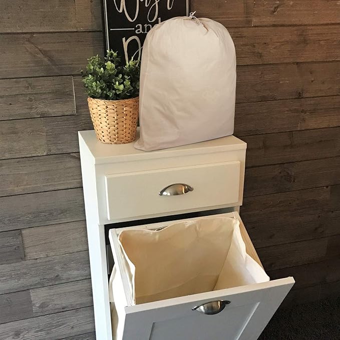 Urban Villa Laundry Bags Canvas Dirty Clothes Travel Laundry Bag Machine Washable|Reusable Hamper Liner Bag for Garments Delicates Lingerie with Drawstring Closure 4 Pack|Size 28 x 36 Inches