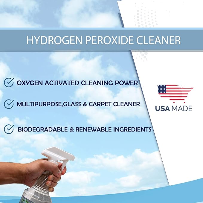 GreenFist Hydrogen Peroxide Ready to Use All Purpose (Glass, Carpet,Stain Remover) Cleaner (1 Gallon)