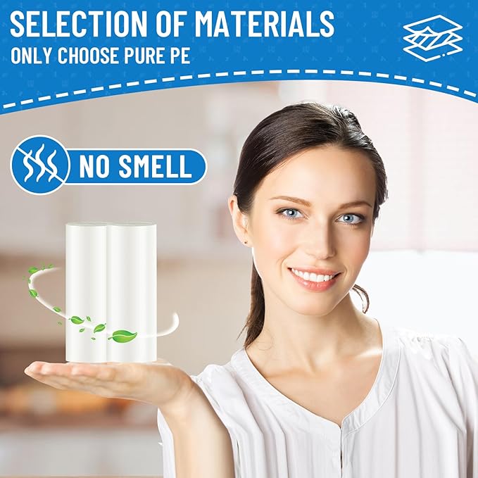 Small Trash Bags 4 Gallon, 300 Count Small Garbage Bag Bathroom White Mini Trash Bag Trash Can Liners Unscented Garbage Bags for Bathroom Can