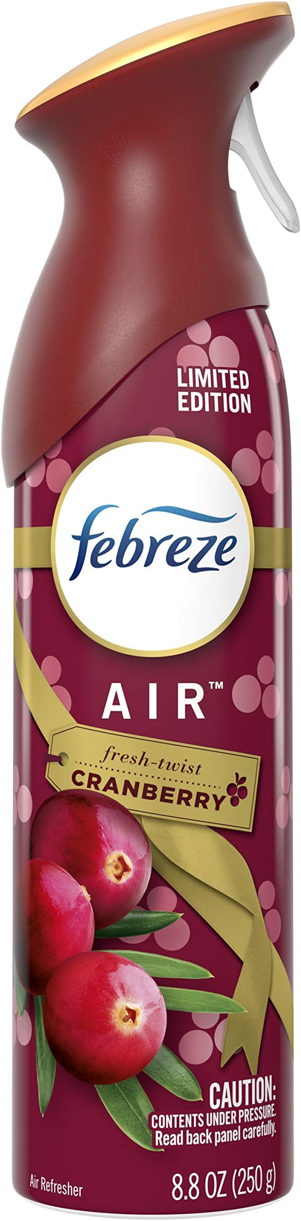 Febreze Air - Air Freshener Spray - Fresh-Twist Cranberry - Limited Edition Holiday Collection 2020 - Net Wt. 8.8 OZ (250 g) Per Bottle - Pack of 2 Bottles
