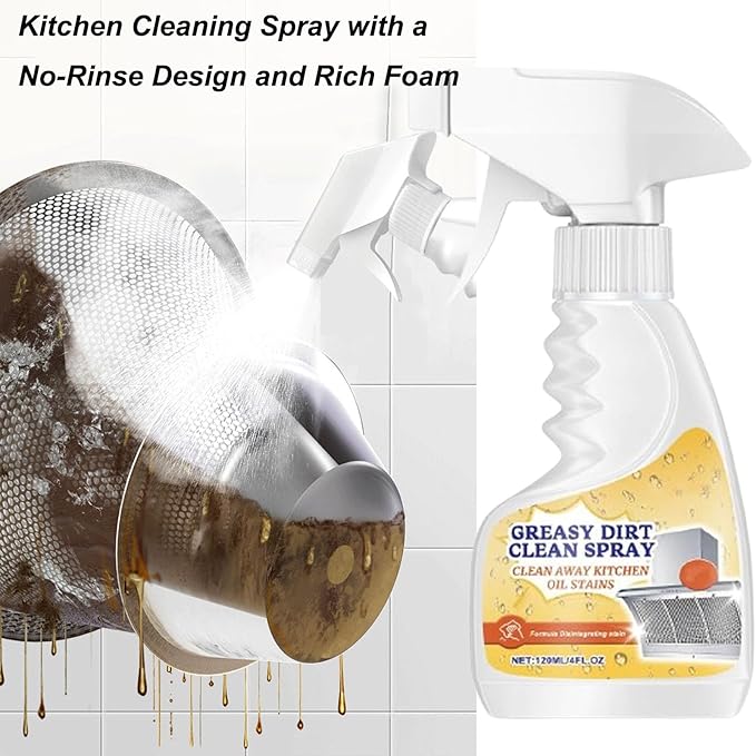 Levelarank Multifunctional Powerful Kitchen Foam Cleaner, Rotateepic Foam Cleaner, Multifunctional Powerful Kitchen foam cleaner, 2025 New All-Purpose Oil Stain Cleaning Spray, For kitchen(2)