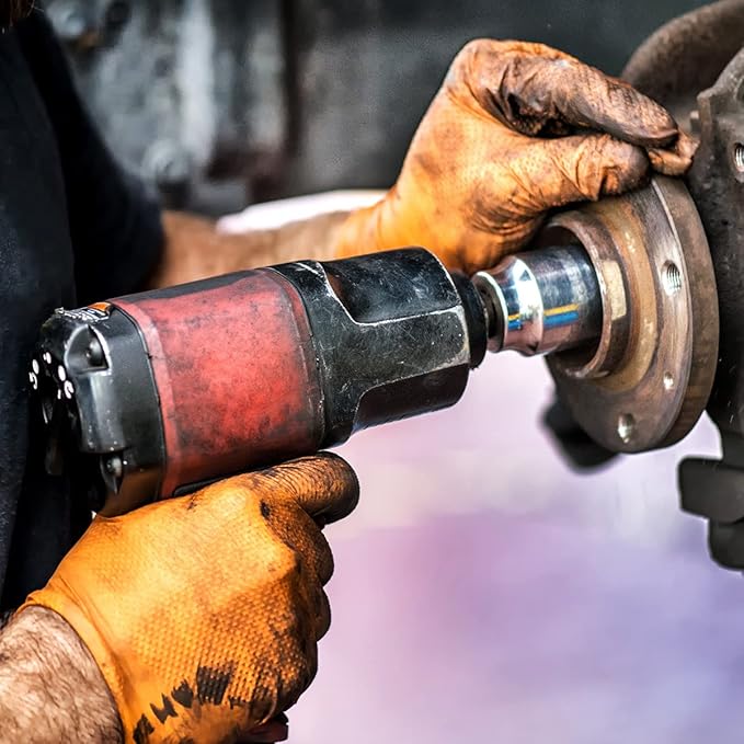 Safe Health Nitrile Industrial Disposable Gloves, Black 6 Mil, Orange 8 Mil, Diamond Textured