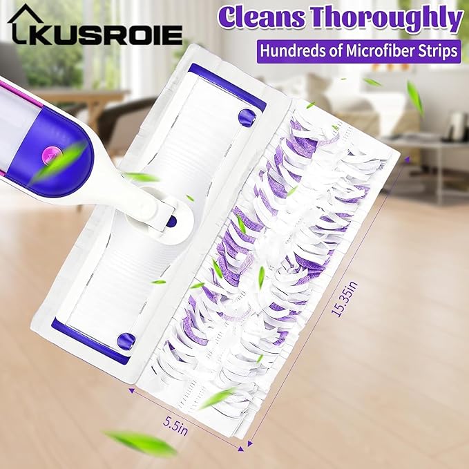 20 Pack Disposable Mop Pads Compatible with Swiffer Power Mop Pads Replacement for Swiffer Power Mop Refills, Multi-Surface Mopping Pad Refills, Wet Pads Refill for Floor Cleaning