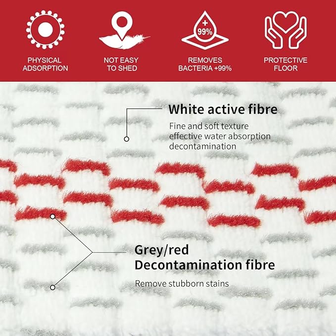5 Pack Microfiber Mop Refills - Spray Mop & Flat Mop Replacement Pads | Mop Heads Replacements Compatible with ProMist MAX, Washable & Reusable Mop Refills