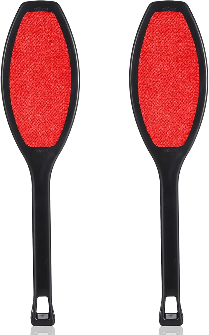 2 Pack Double-Sided Lint Brushes Reusable Lint Remover Brushes for Clothes 2 Sided Pet Hair Remover Washable Clothes Hair Roller Cleaning Brush for Sheet Carpet Furniture Fabric