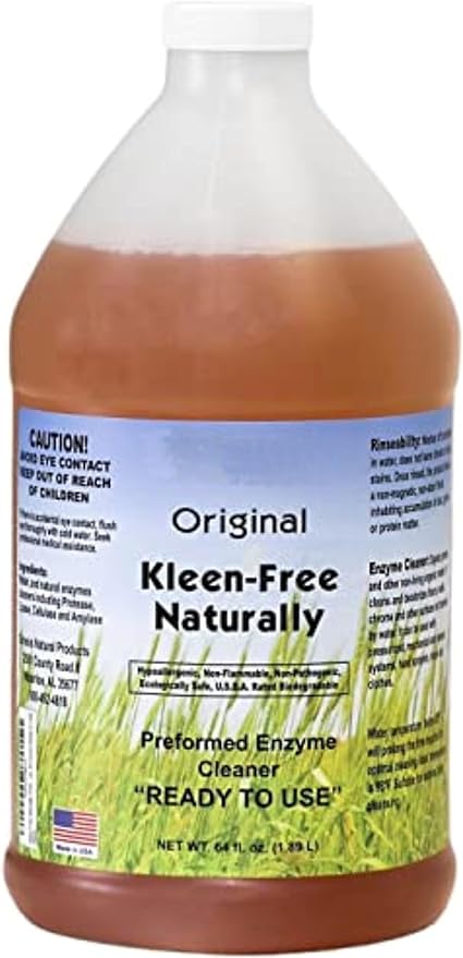 Naturally Preformed Enzyme Cleaner, Enzyme Solution, Multi-Purpose Cleaner, Laundry Additive, and More - Ready-To-Use - Original Scent - 64oz