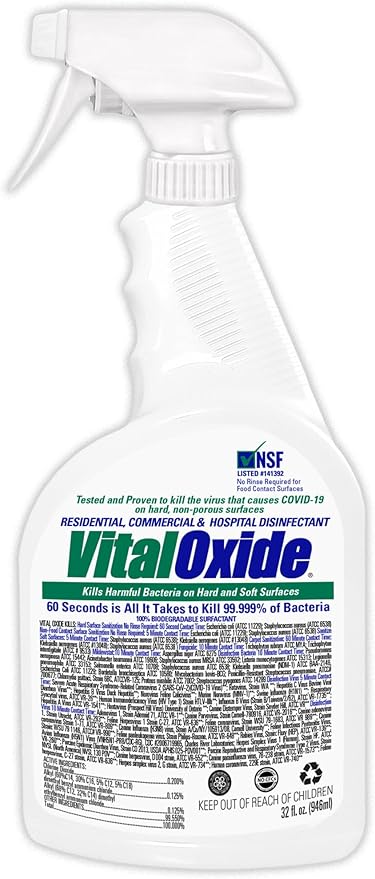 Vital Oxide: Disinfectant, Deodorizer, Cleaner.32fl.oz