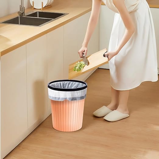 ZXJ Plastic Trash Can - 2 Gallon - Pink - Laundry Room,Bathroom,Kitchen,Office,Dormitory,Camping,Kids Room