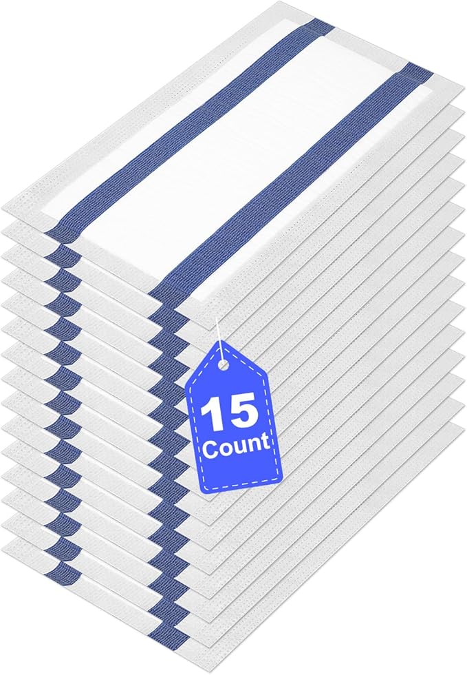 Mopping Pad Refill for Wet Jet Mop, 15 Pack Disposable Multi Surface Wetjet Hardwood Floor Cleaner Spray Mop Pads Refills, Thickness & Absorbent