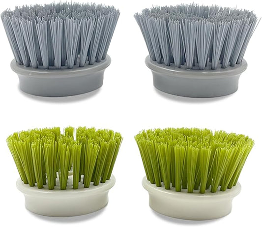 Palm Brush Refills, Dish Brush Replacement Head, 4 Pack
