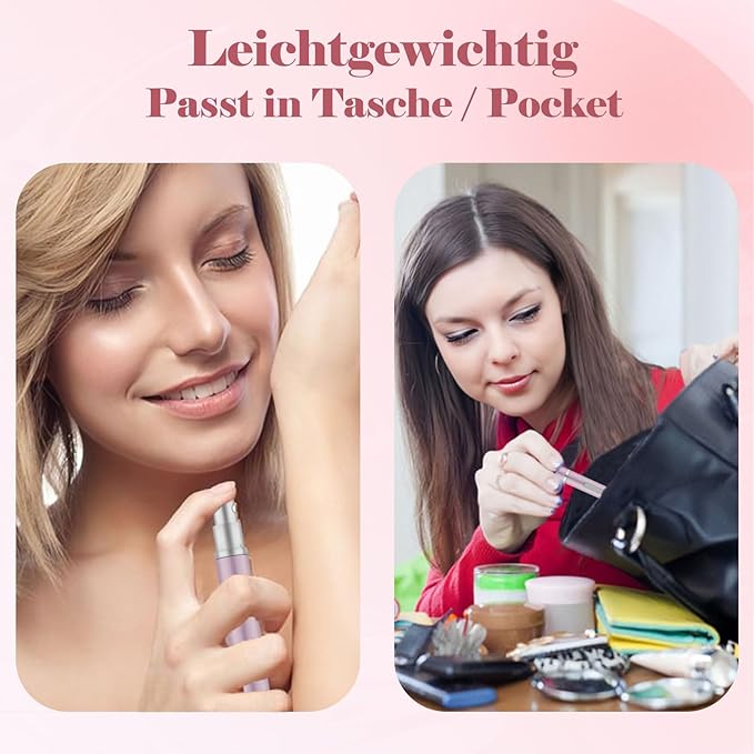 5pcs Mini Perfume Travel Bottle, Perfume Atomiser Refillable, 5ML Spray Bottles, Portable for Travel Holiday, Outdoor Activities and Business(Style 4)