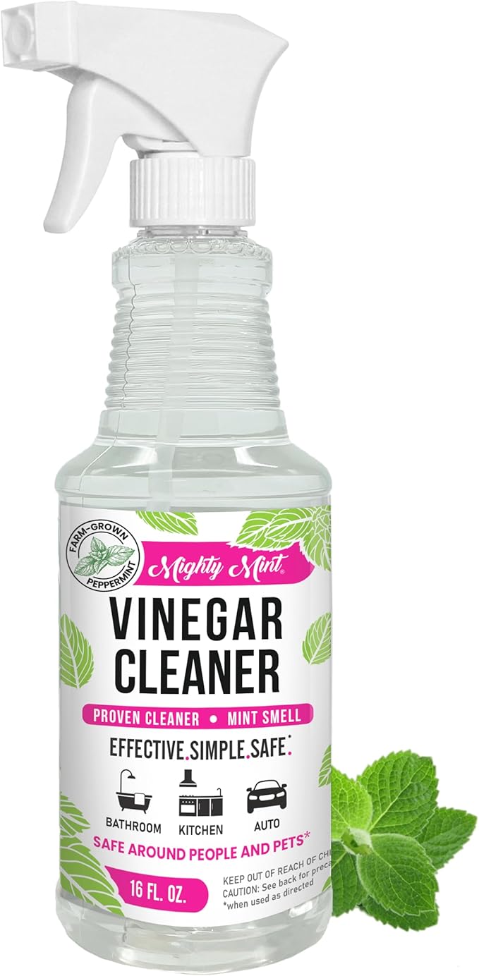 Mighty Mint Vinegar Cleaner, All-Purpose Spray, Spearmint Scent, 16oz