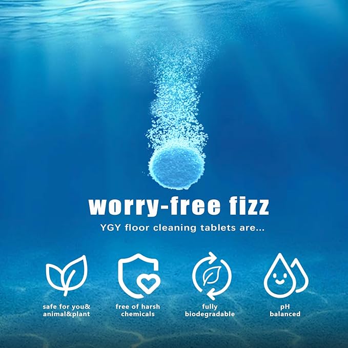 YGY Floor cleaner, Deodorizes and Deep Cleans for Multiple Hard Floors, Lavender Scent, Compitable with Tineco Vacuum Mop, Cleaning Solution-36 Tablets