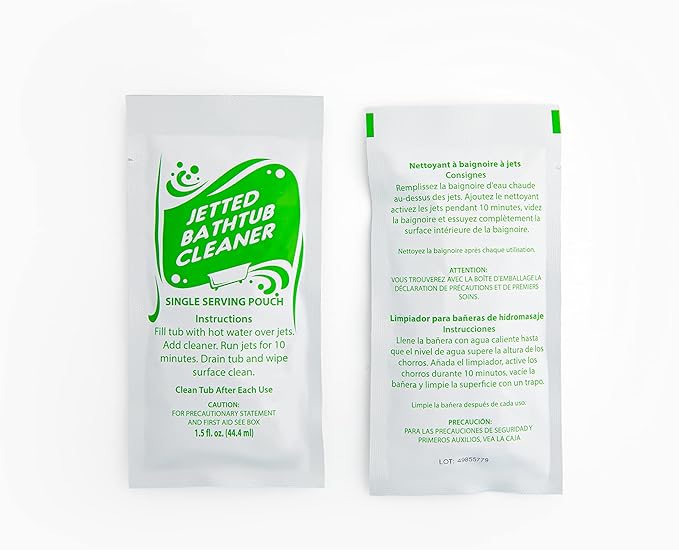 Jetted Bathtub Cleaner Concentrate Case of 100 1.5 Ounce Pouches