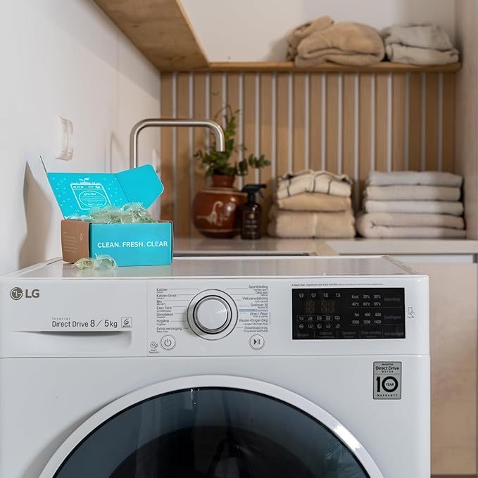 Laundry Detergent Pods Free & Clear, Unscented, 64 Count, Eco Friendly, Biodegradable, HE Compatible, Powerful Stain & Odor Removal, Skin Friendly