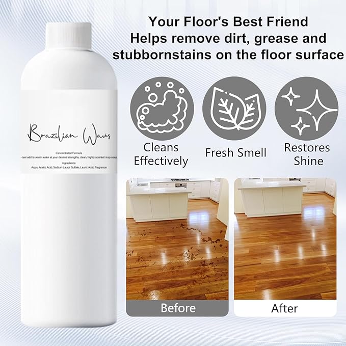 New Brazilian Waves Mop Soap, Mop Soap For Floor Cleaning, Mop Soap Brazilian Wave, Mop Soap Brazilian Waves, Multipurpose Mop Soap For Home Cleaning-120ML