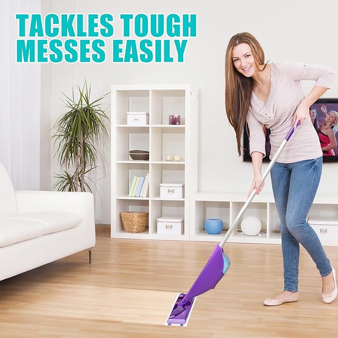 60 Counts Mop Pad Refill for Wet Jet Mop, Disposable Wet Jet Refill Hardwood Floor Cleaning Pads Spray Mop Pads Refills Multi Surface Mopping Replacement