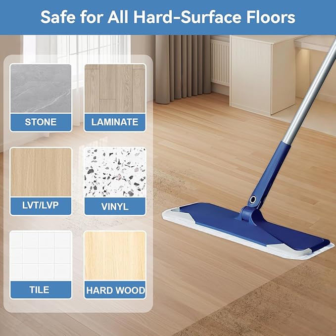 50 Count Sweeping Pads for Bona Flat Mop Disposable Heavy Duty Mop Pad 17 * 5 Inch Dry Mop Refill Multi-Surface Floor Cleaner Pads Refill XL Microfiber Mop Replacement